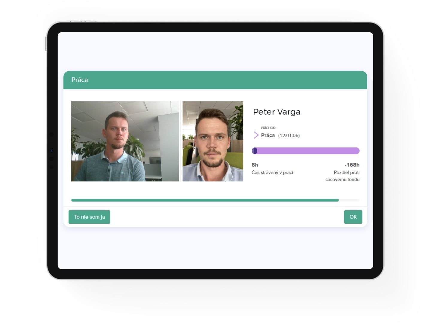 Evidence docházky bez terminálu – Web terminál
