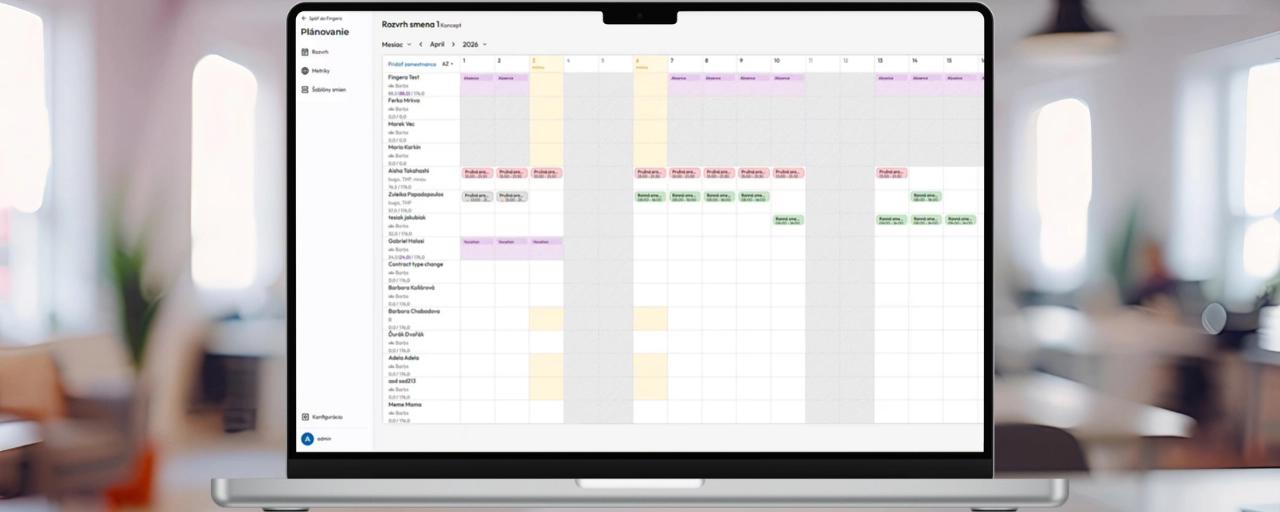 Create a shift schedule for a team or workplace