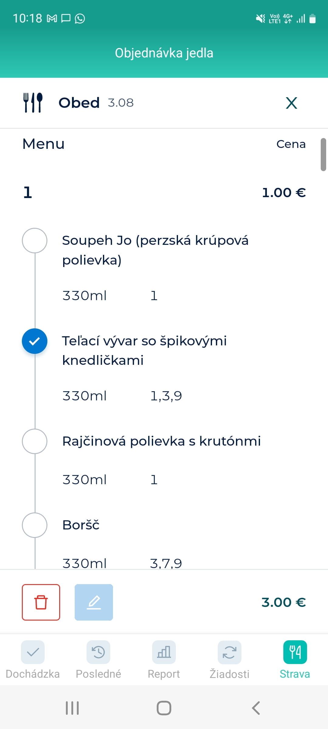 Meal ordering