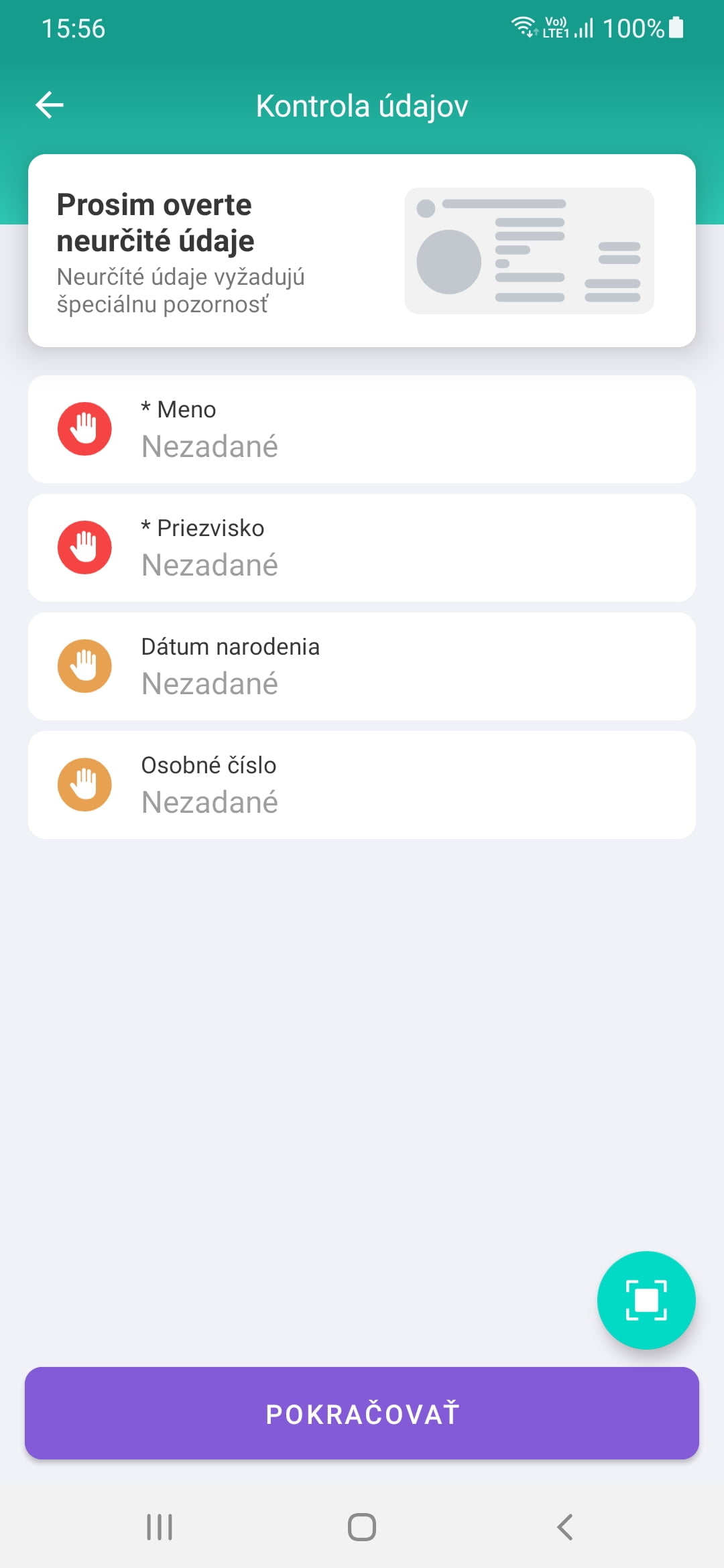 Registering a new user