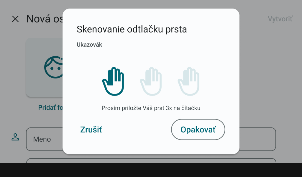 Kontrola lidí na pracovišti pomocí biometrie