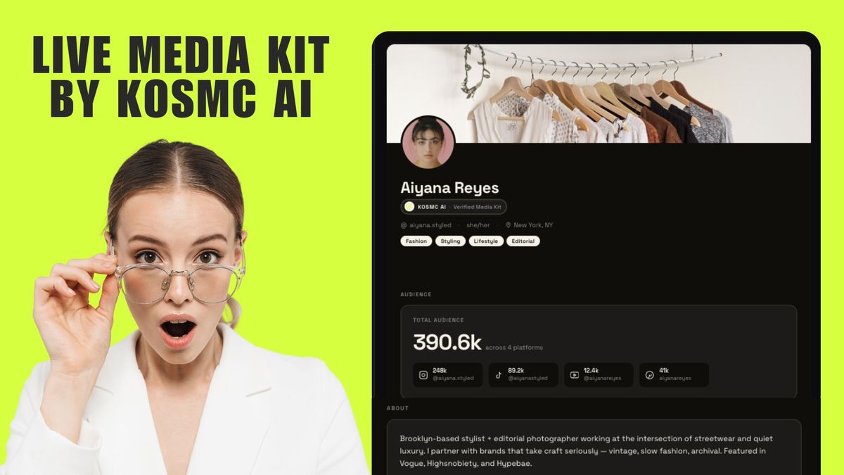 Media Kit Templates Are a Trap. Here's What Top Creators Use Instead.