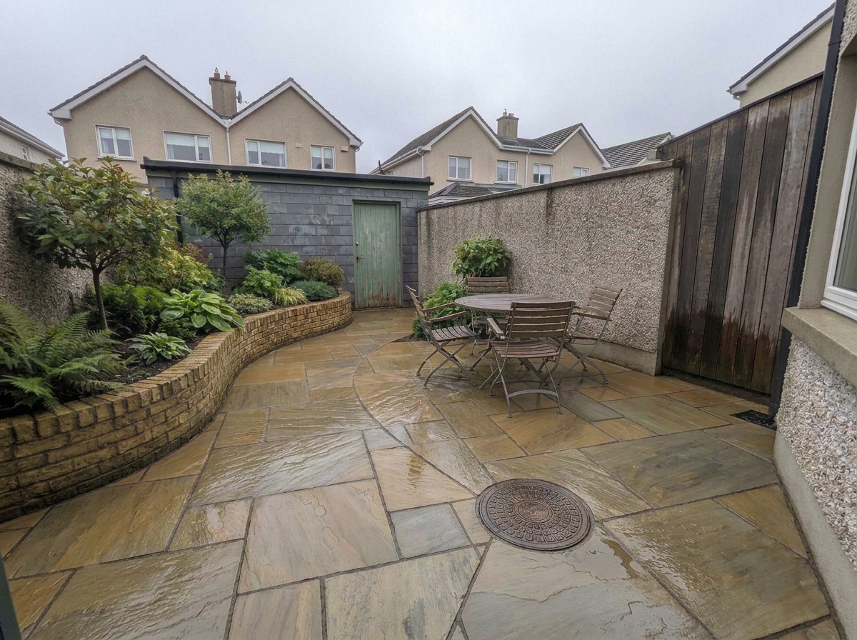 patio after deep cleaning