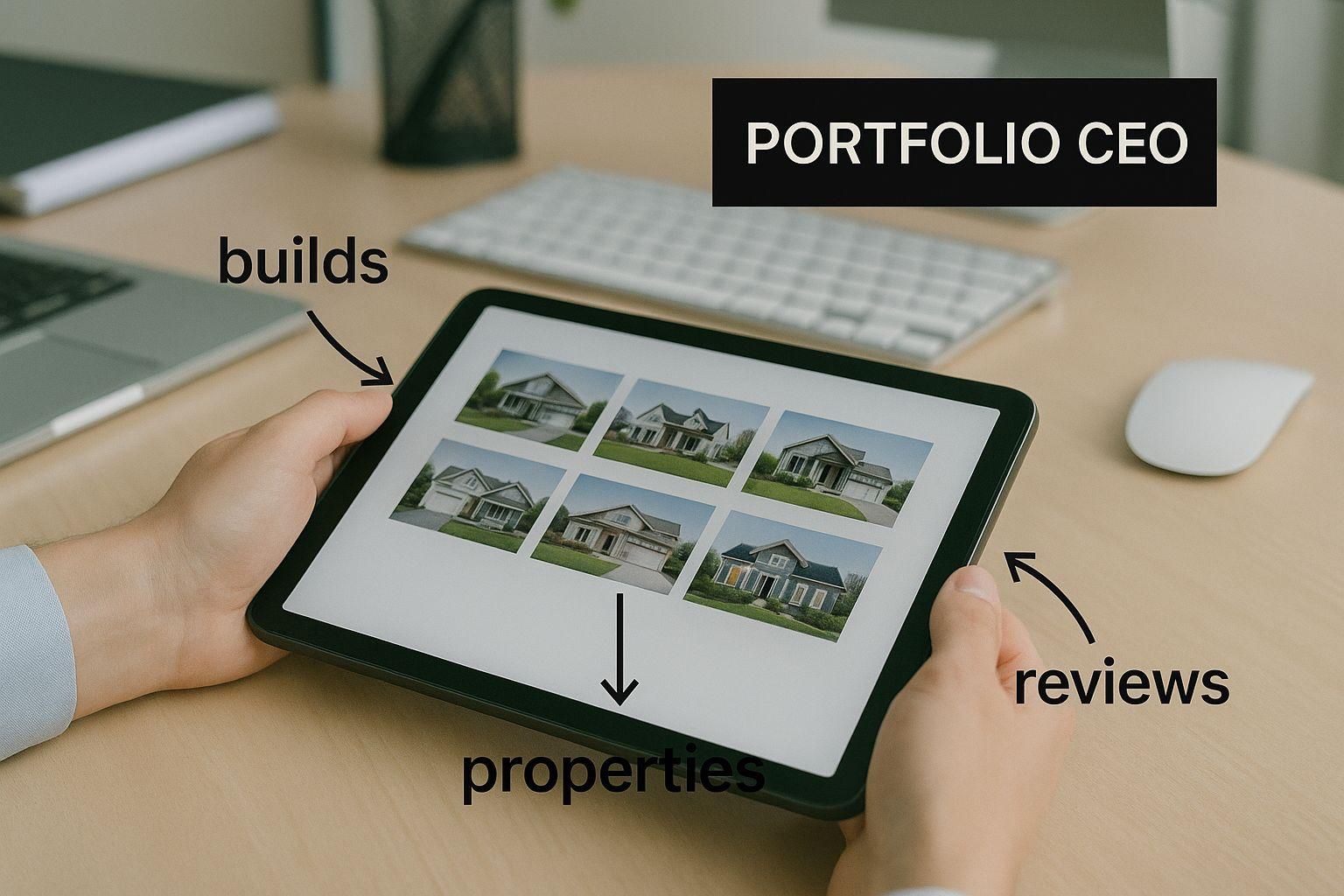 Infographic about real estate portfolio management
