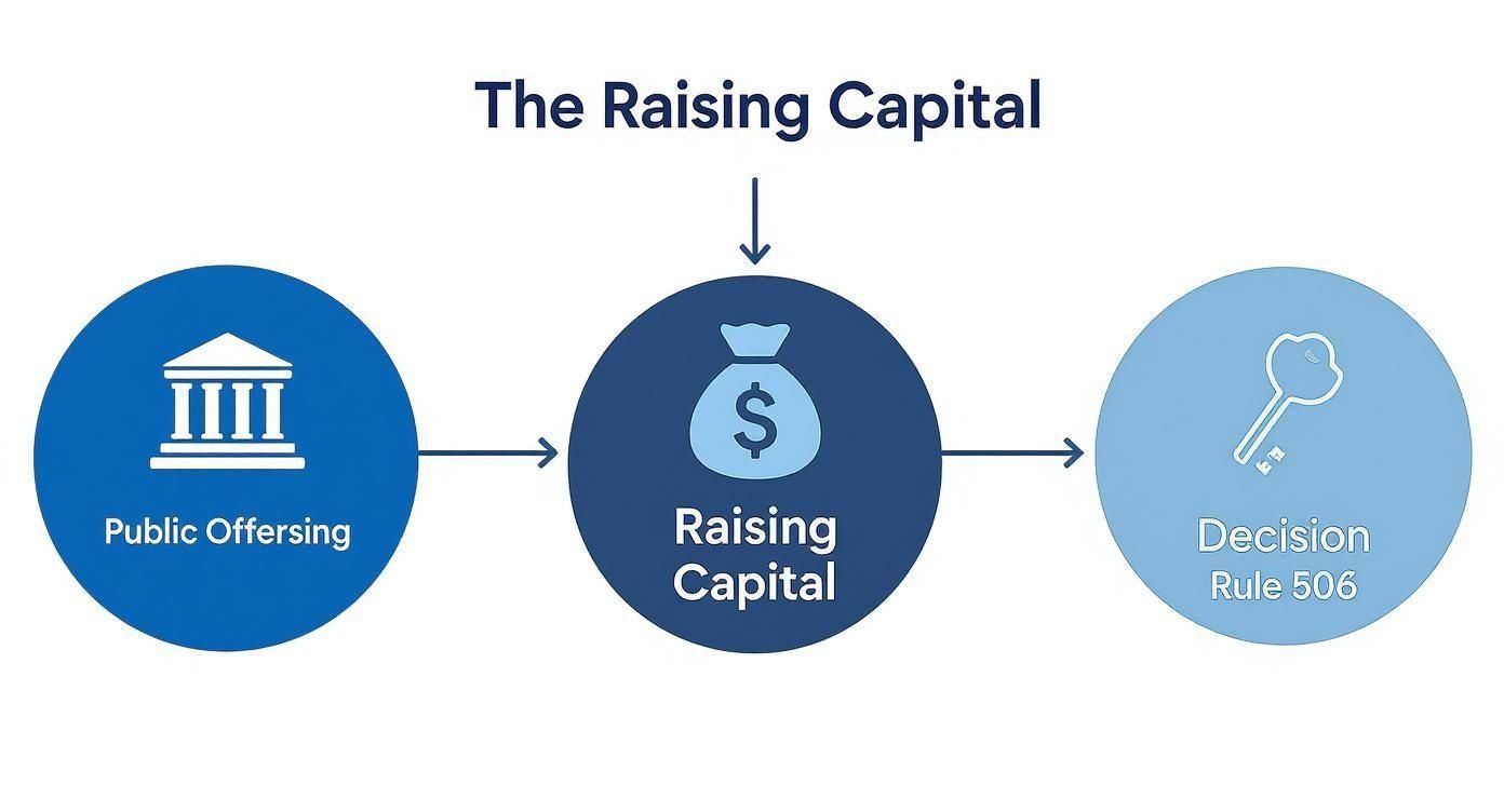 Infographic about rule 506 reg d