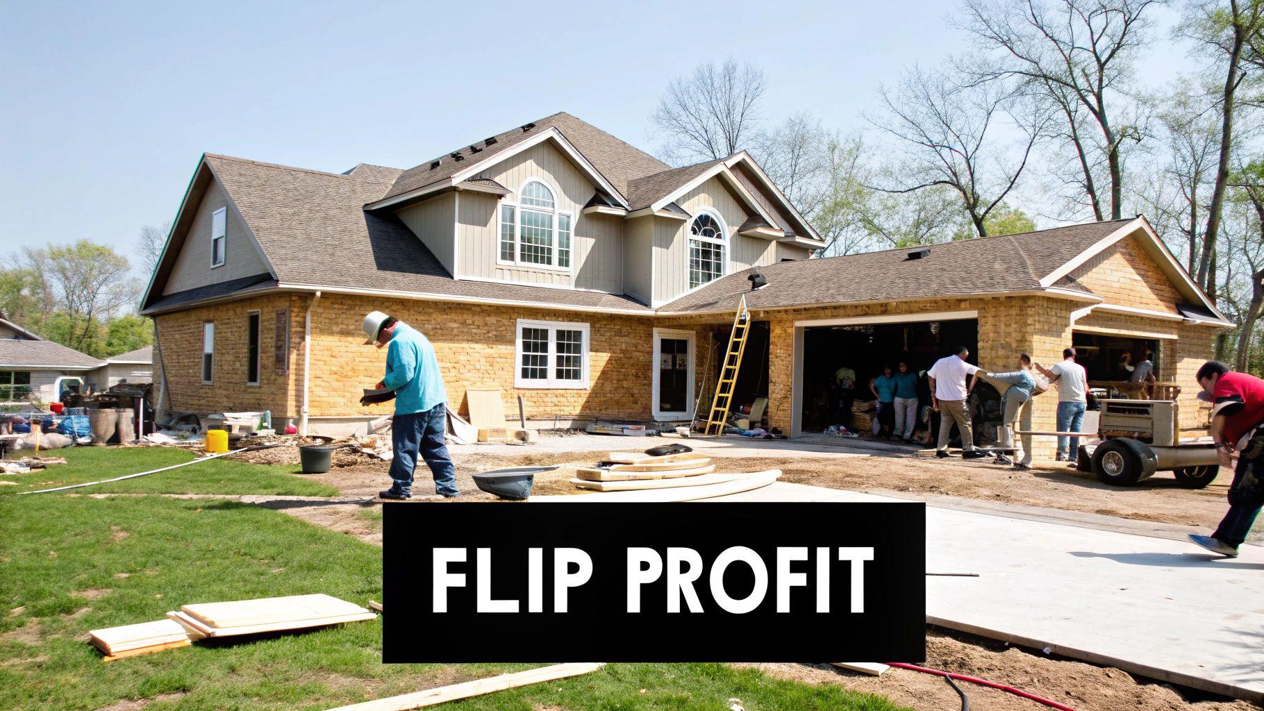 Infographic showing key data about Fix and Flip