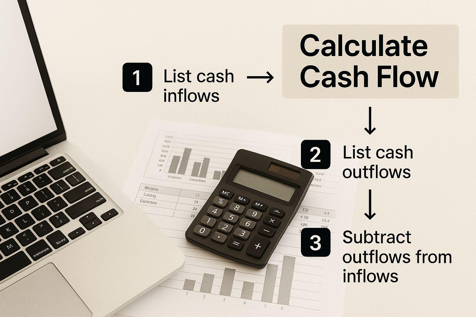 Infographic about cash flow from real estate