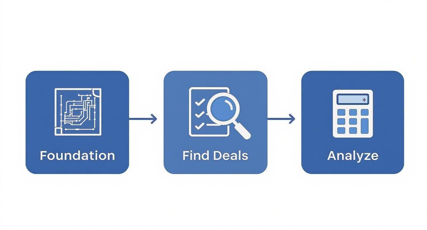 Infographic about how to invest in apartment complexes