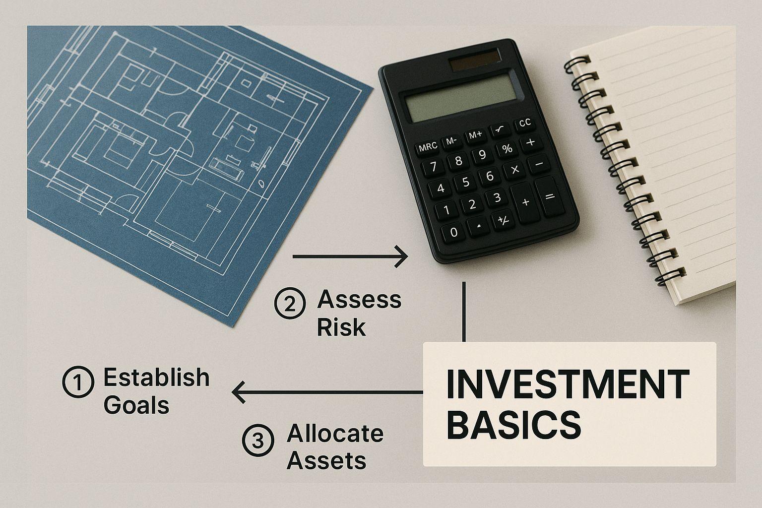 Infographic about how to invest in an apartment building