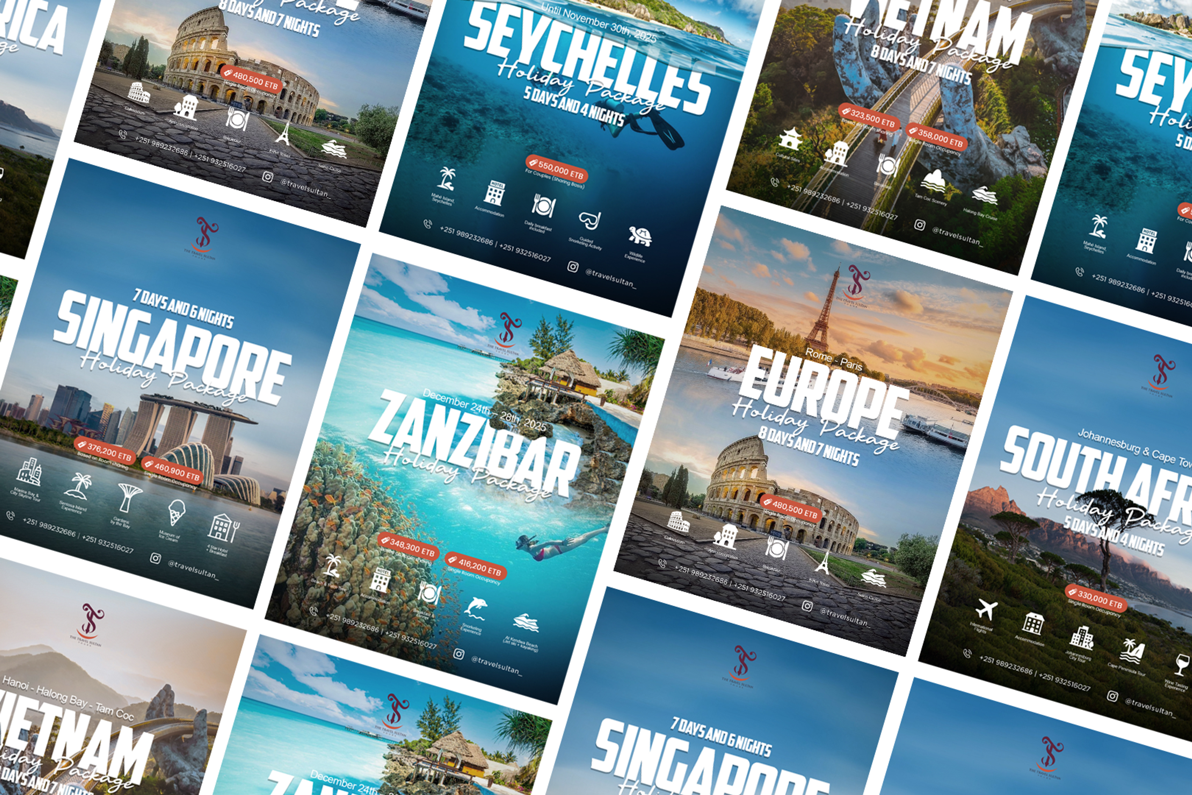 Travel Sultan - Social Media Visuals. Social Media Visuals