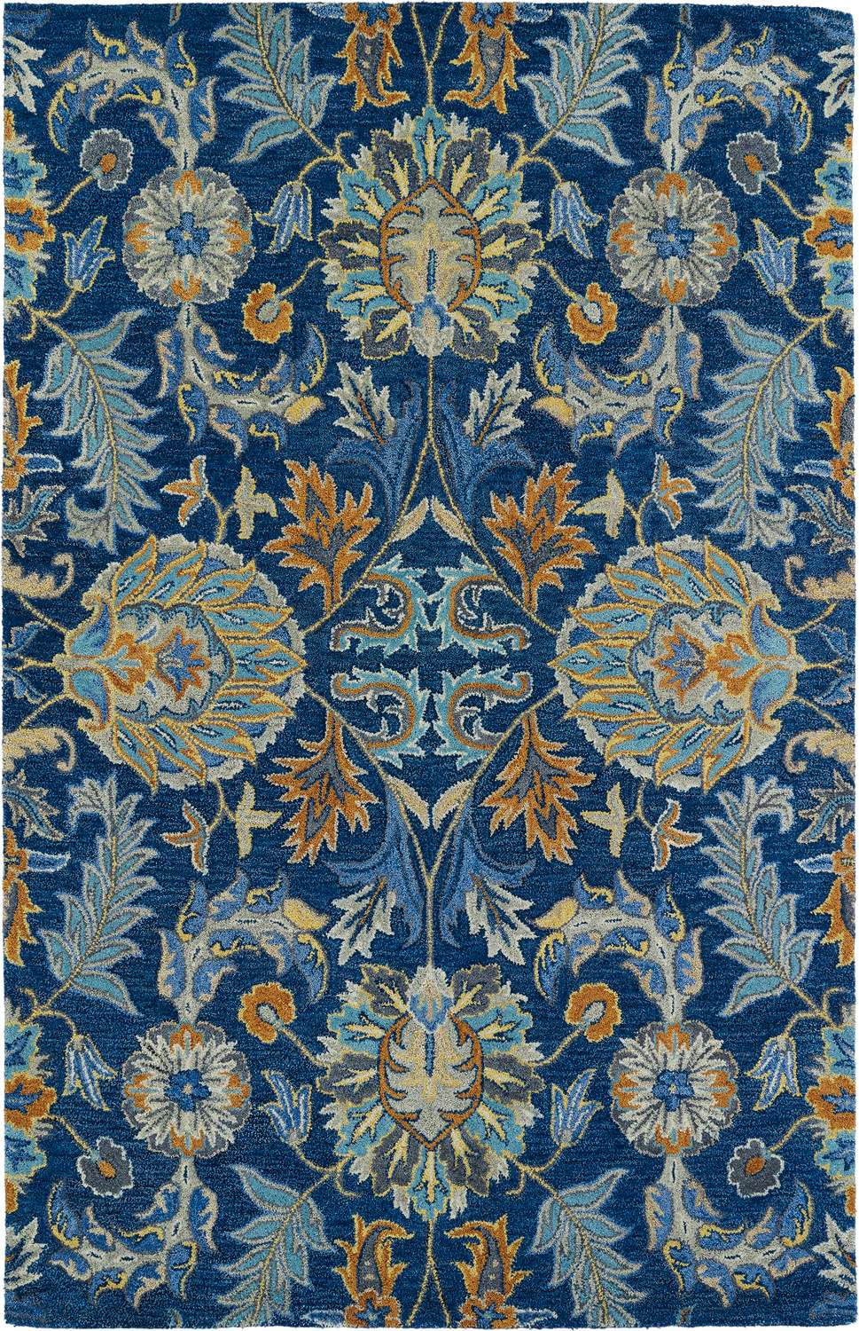 Cobalt Palmette