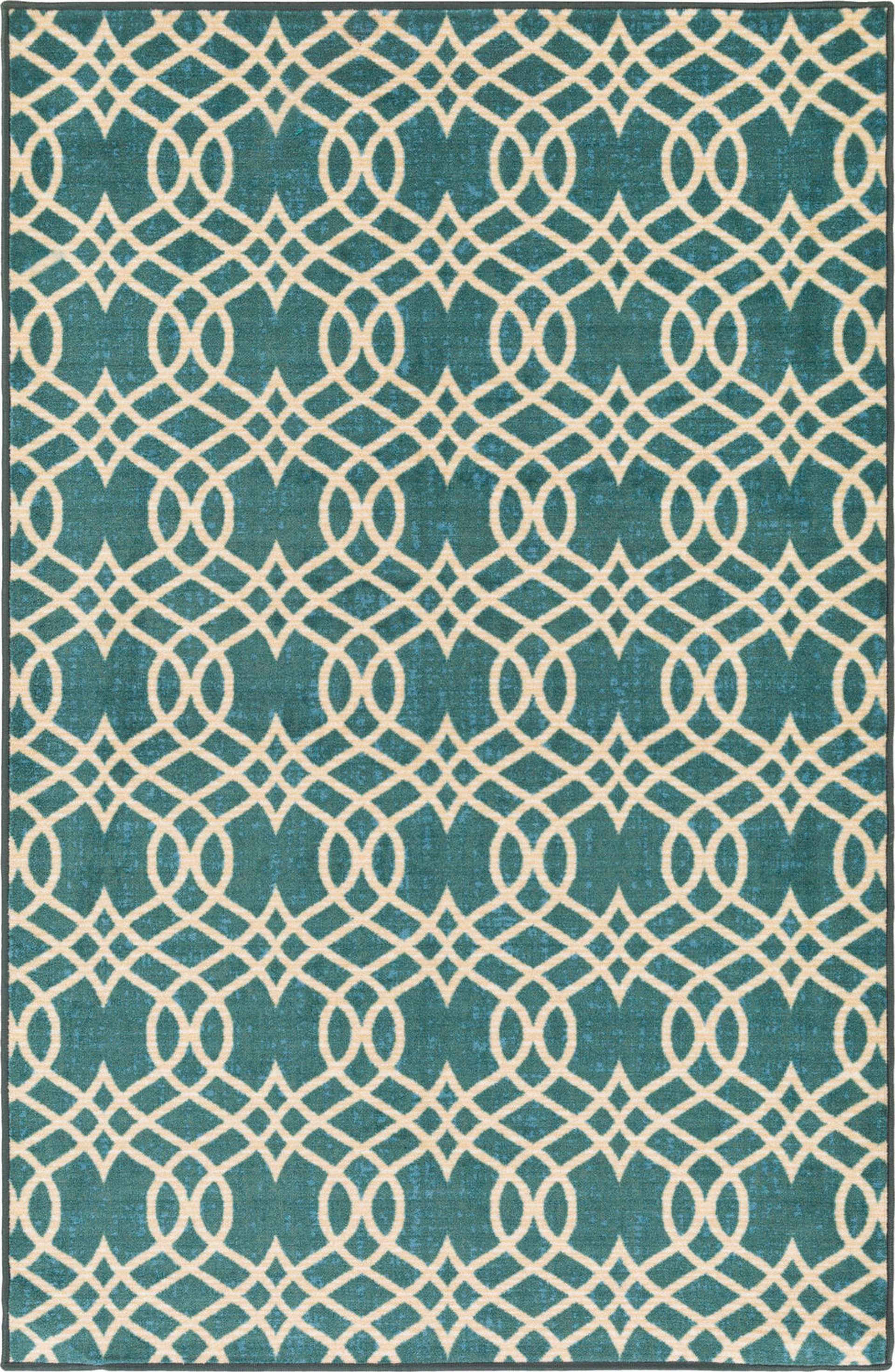 Teal Trellis