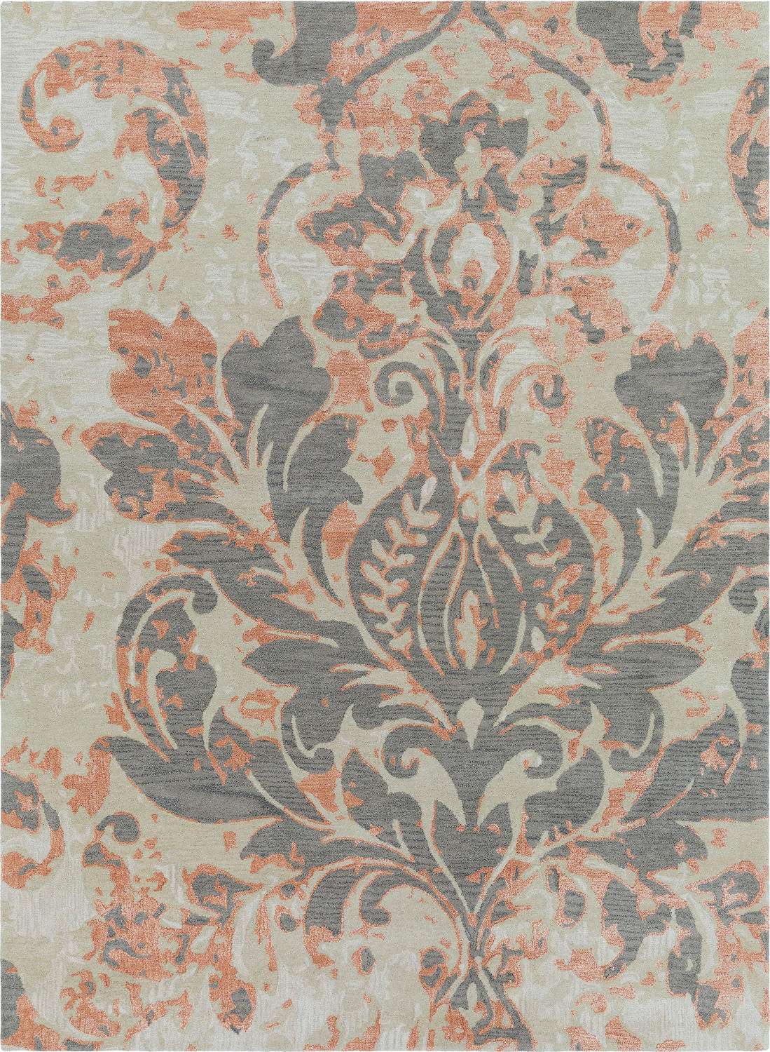 Terracotta Damask