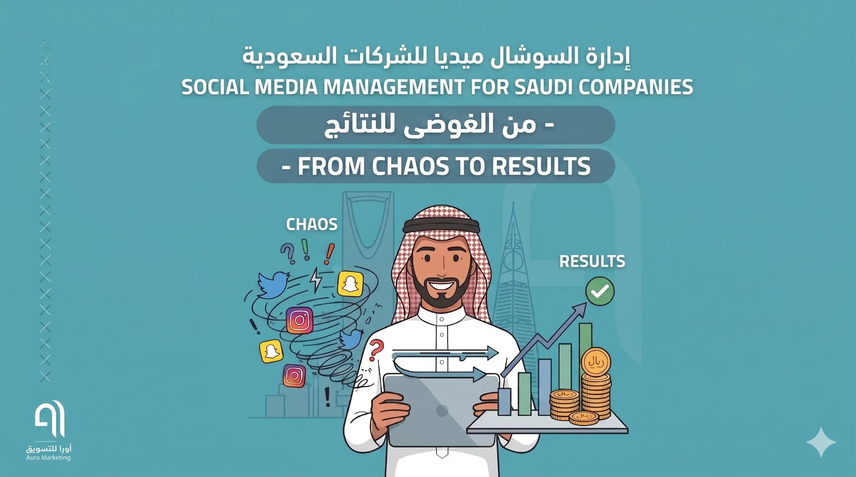 إدارة السوشيال ميديا للشركات السعودية — من الفوضى للنتائج 