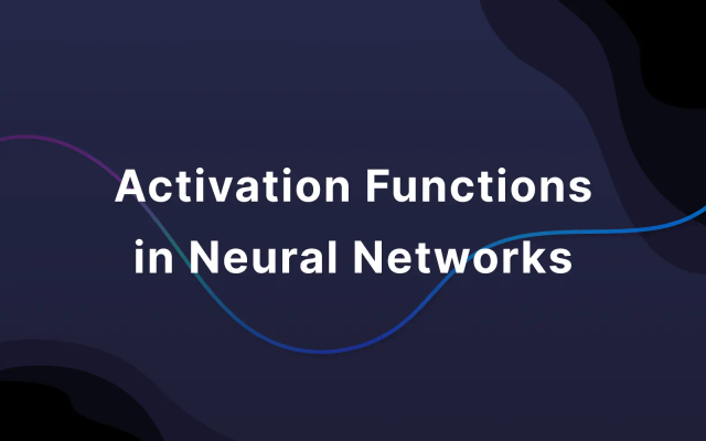 activation functions in neural networks