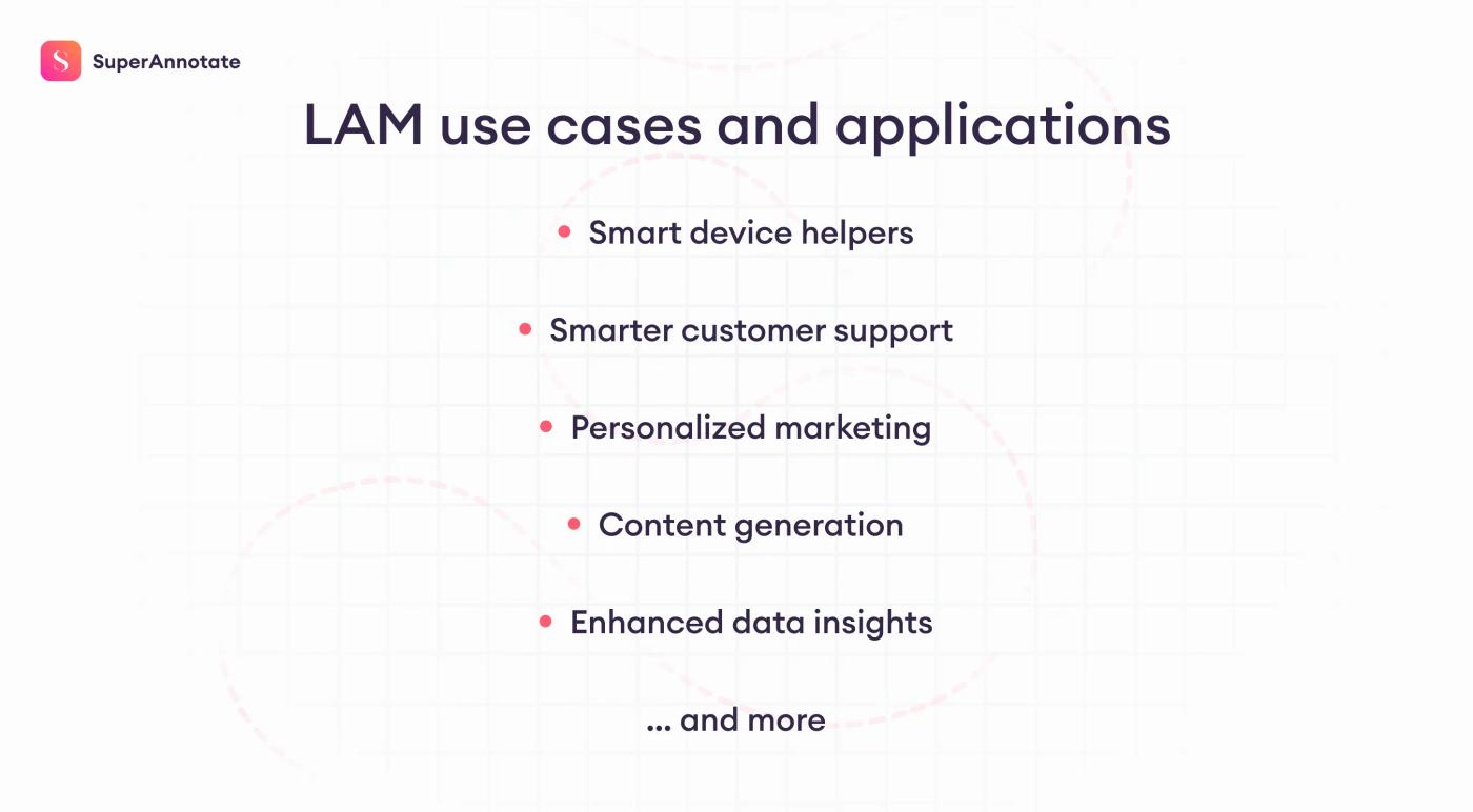 lam use cases and applications
