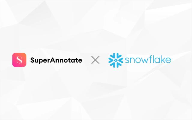 superannotate snowflake partnership