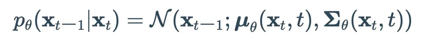 modeling the reverse process with a neural network