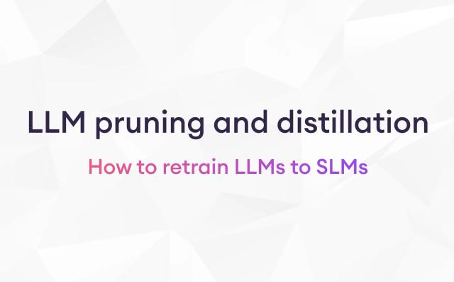 llm pruning distillation minitron approach