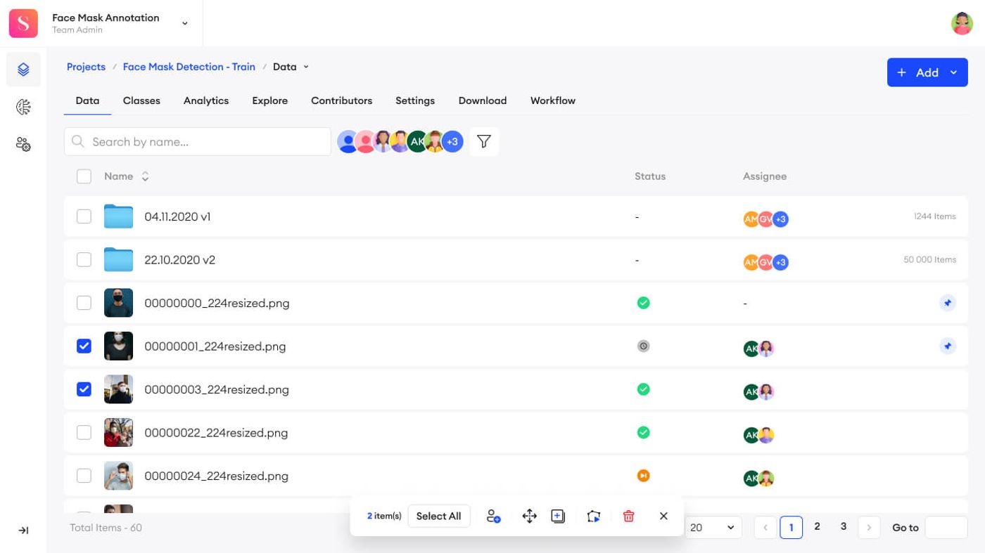 data tab redesign