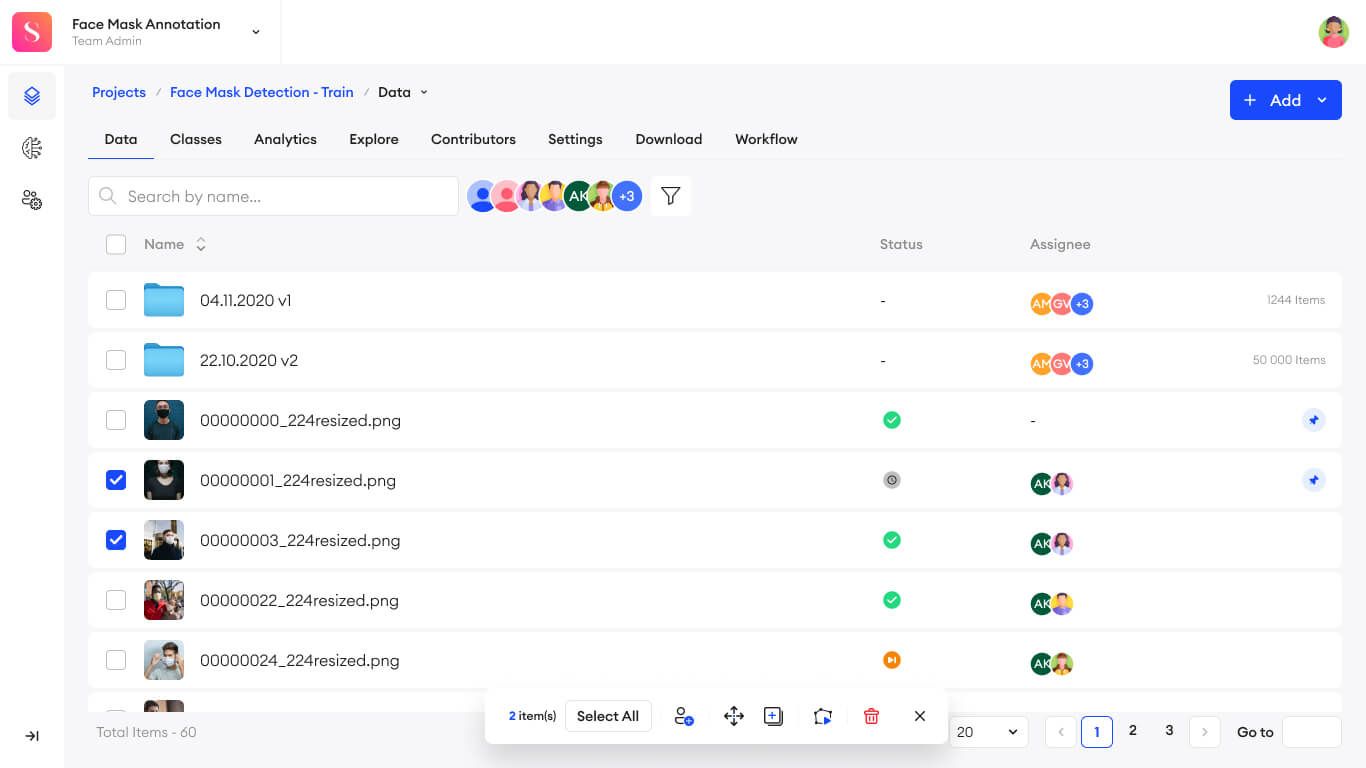data tab redesign
