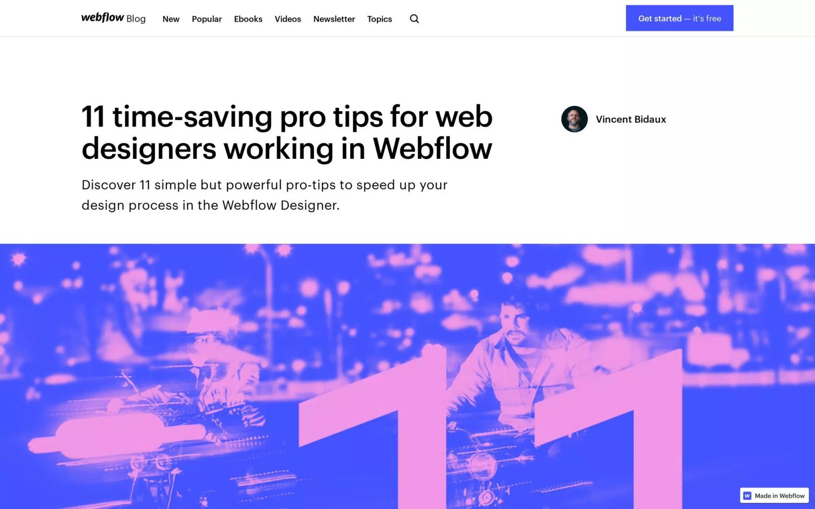11 time-saving pro tips for web designers working in Webflow