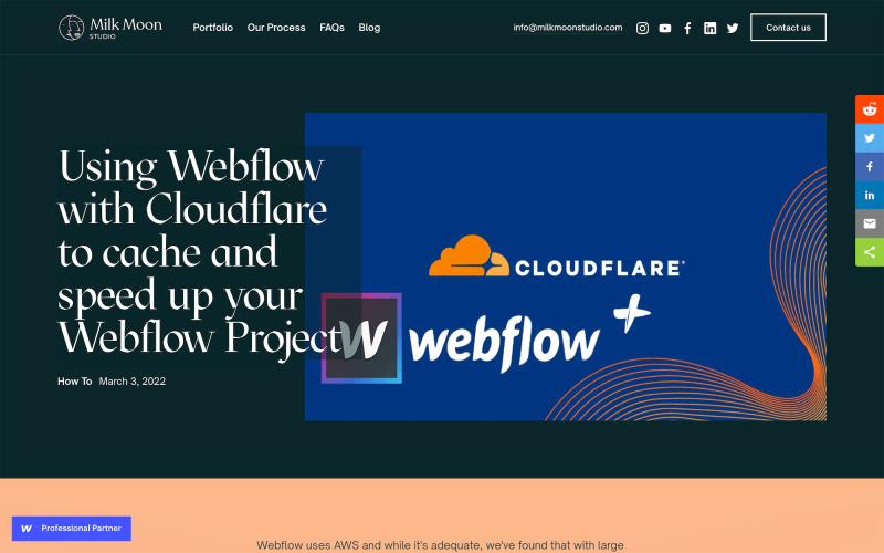 Using Webflow with Cloudflare
