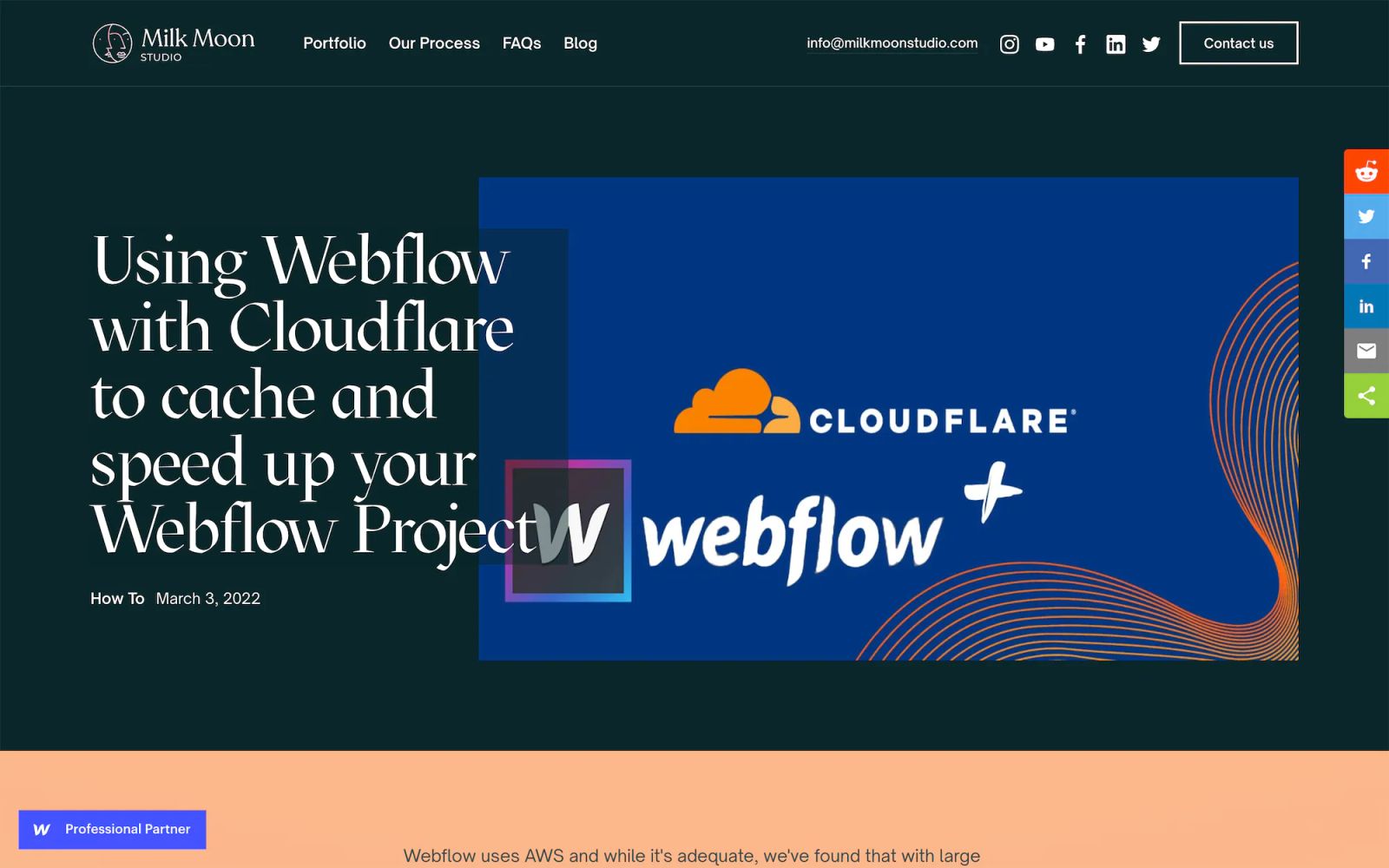 Using Webflow with Cloudflare