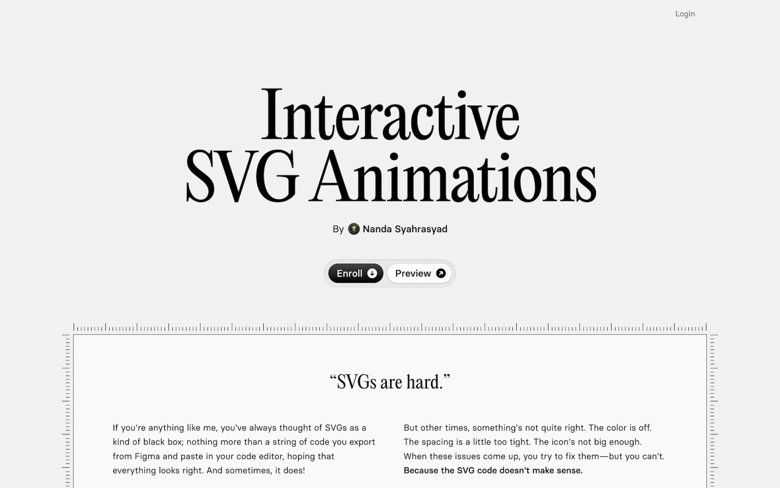 Interactive SVG Animations