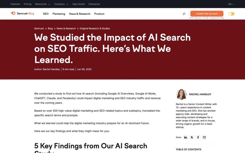 We Studied the Impact of AI Search on SEO Traffic