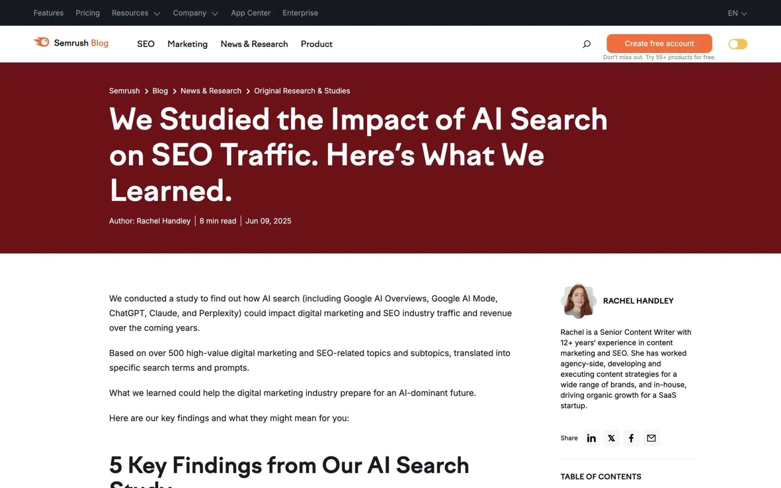We Studied the Impact of AI Search on SEO Traffic