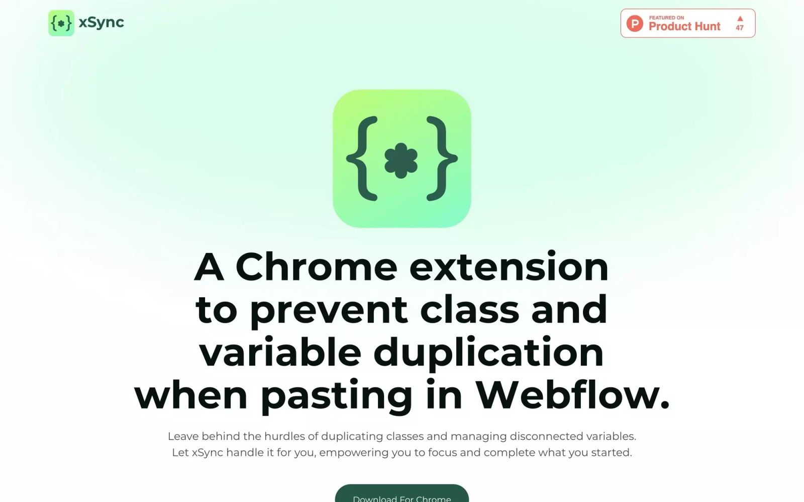xSync Webflow App