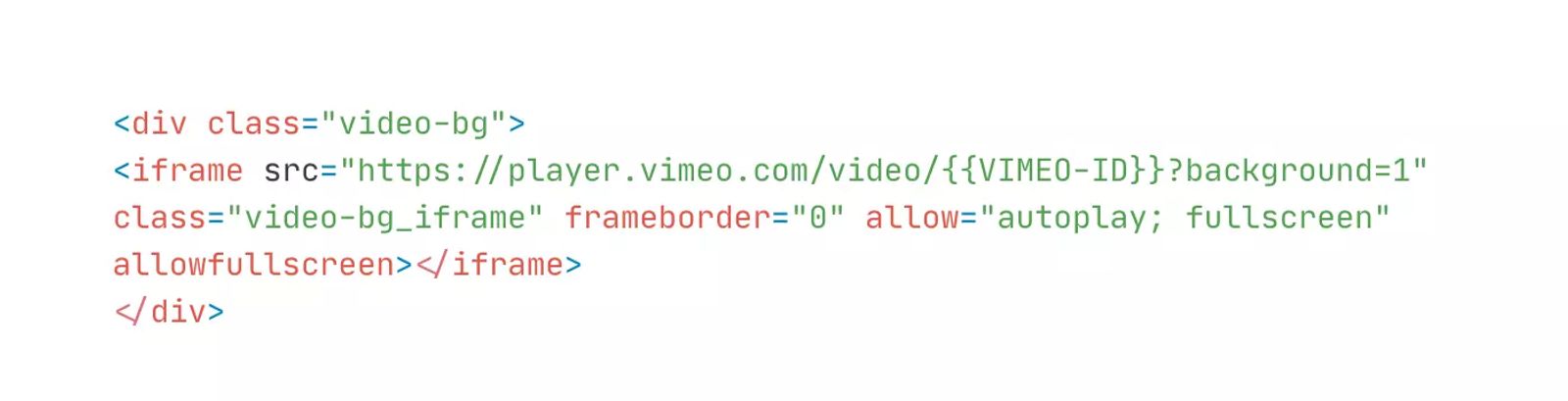 Vimeo Video as Background