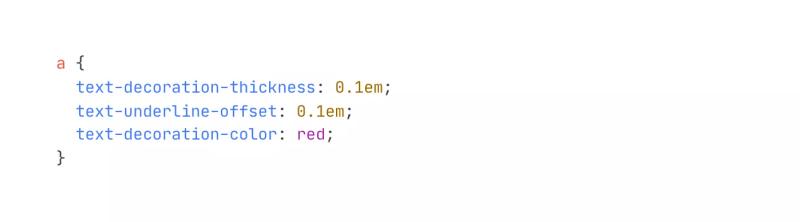 Custom Text Underline Offset, Size and Color