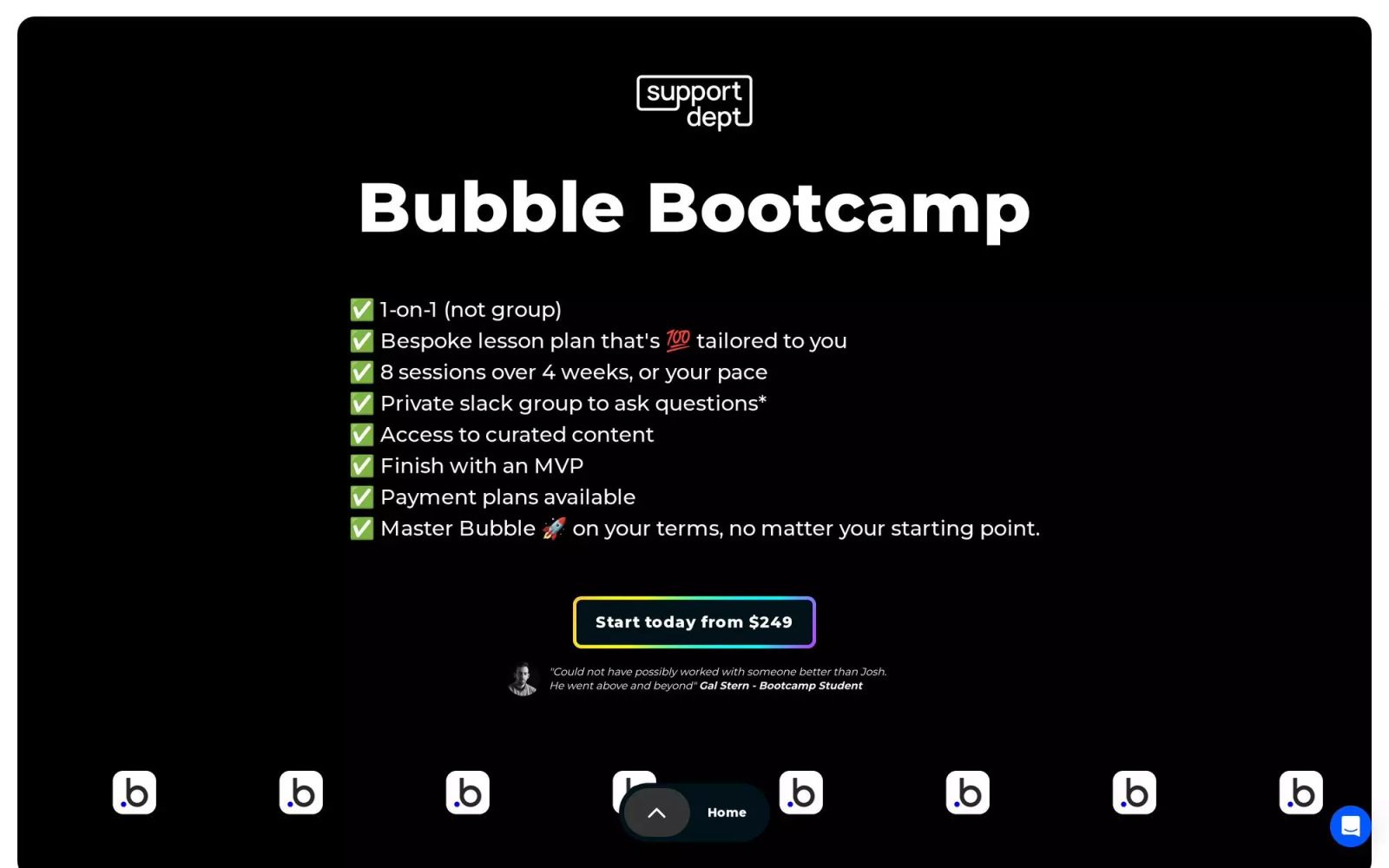 Bubble Bootcamp