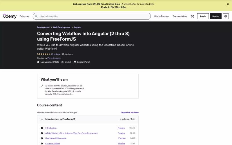 Converting Webflow into Angular