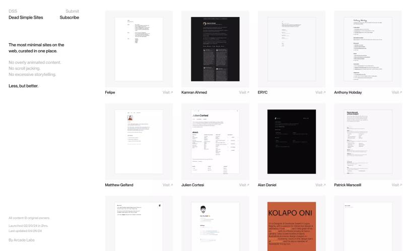Dead Simple Sites