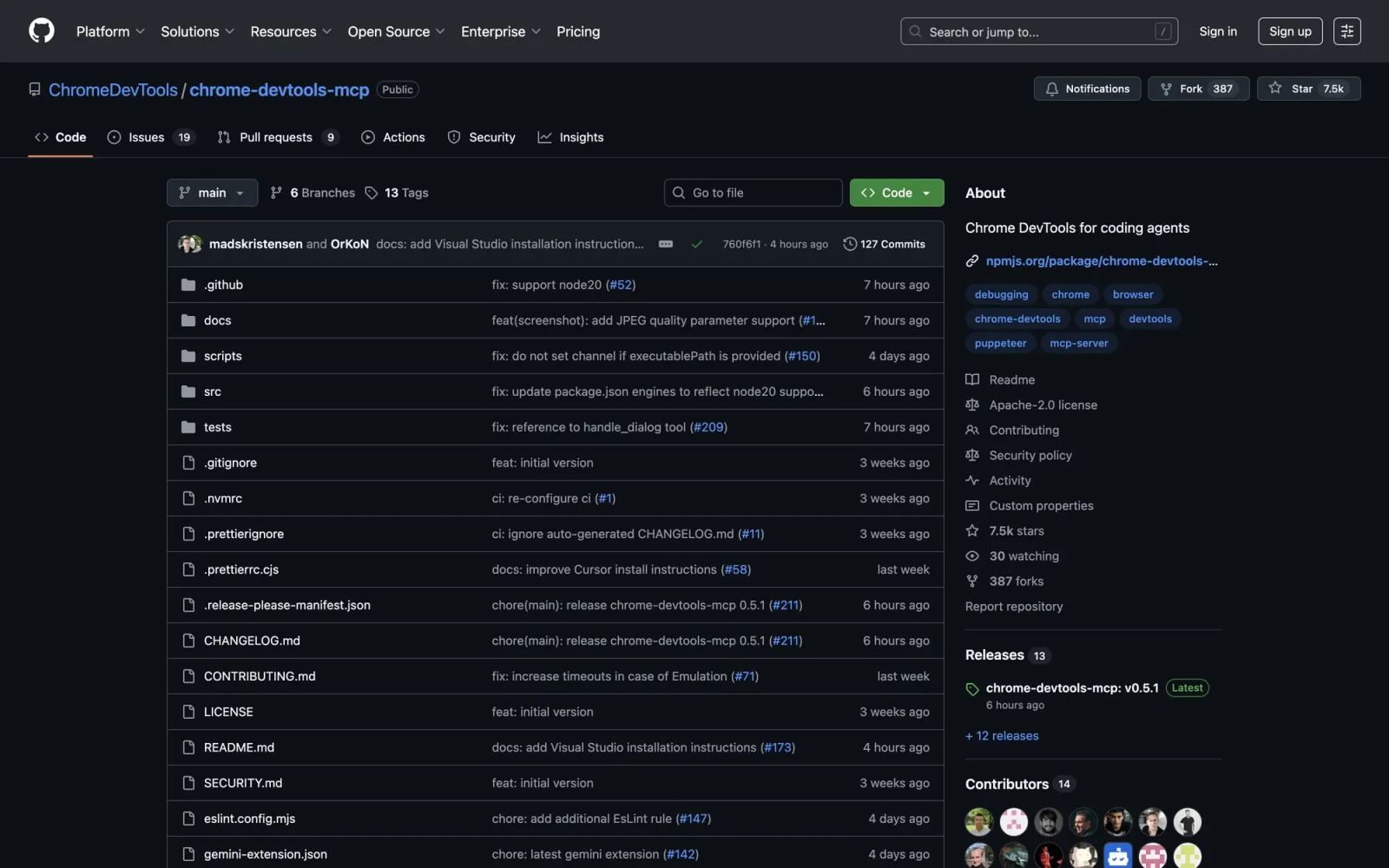 Chrome Dev Tools MCP