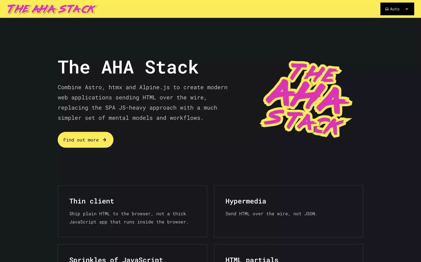 The AHA Stack