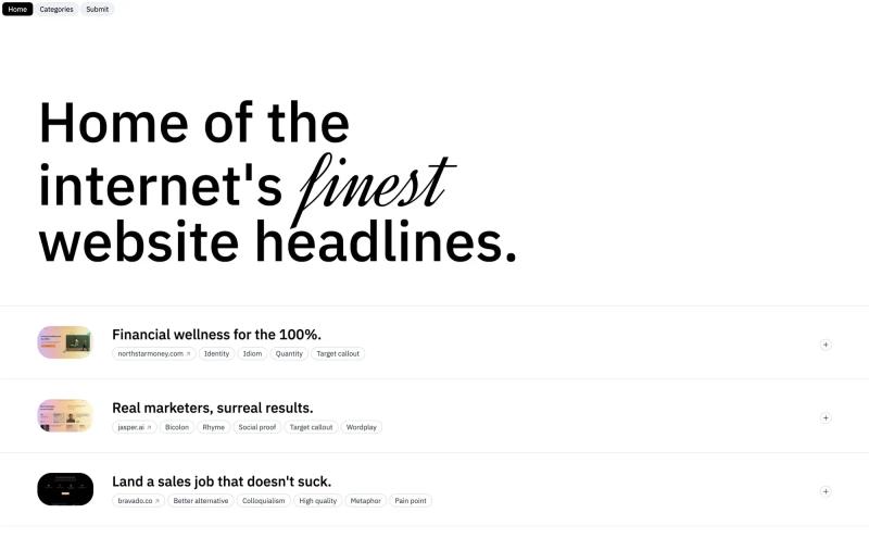 Website Headlines (dotcom)