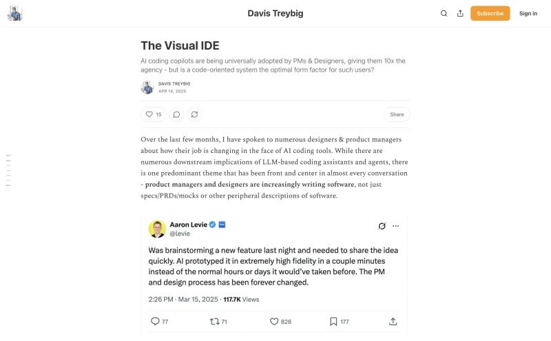 The Visual IDE