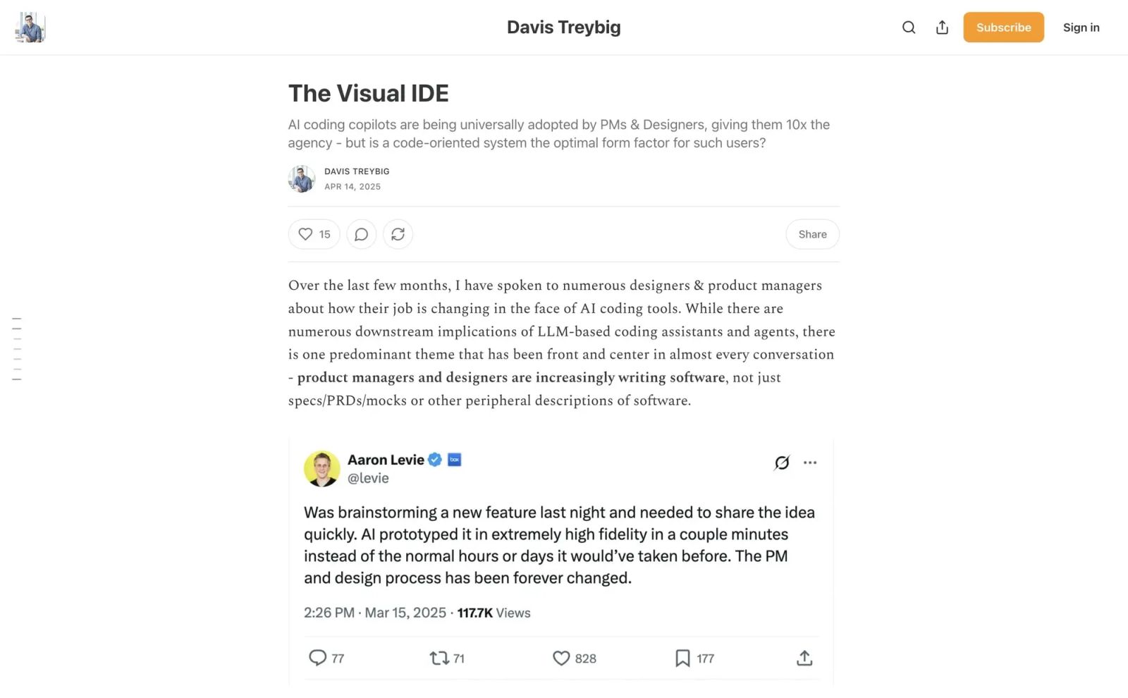 The Visual IDE