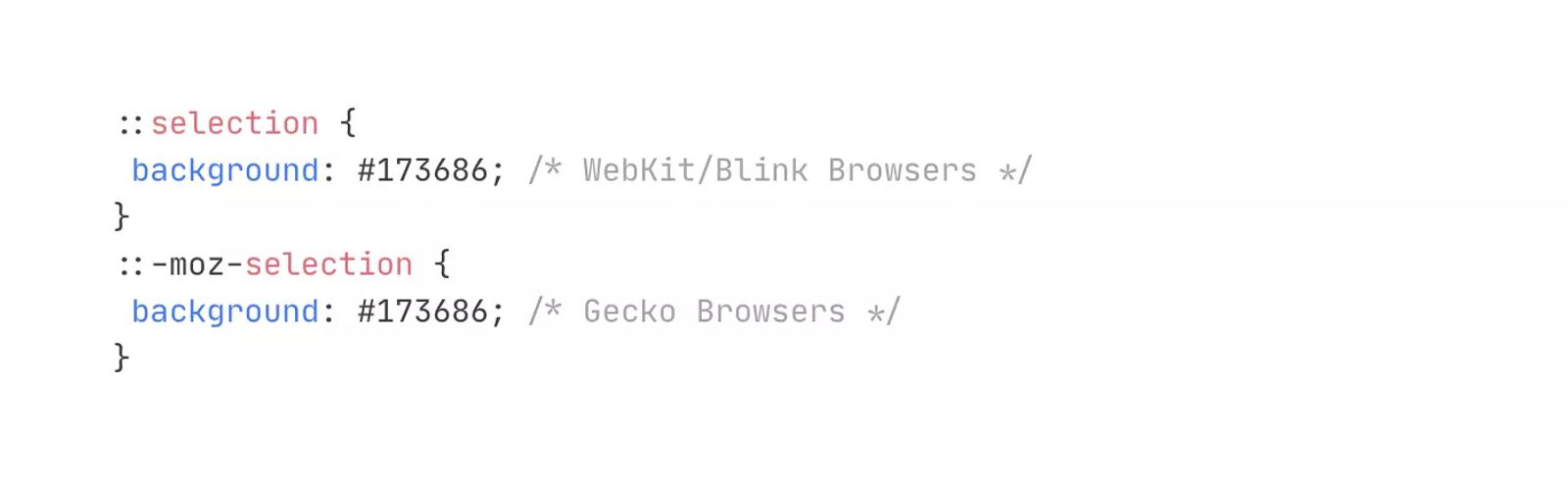 Customizing Text Selection Color