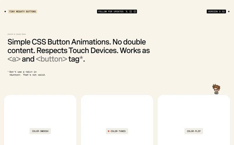 Tiny Mighty Buttons