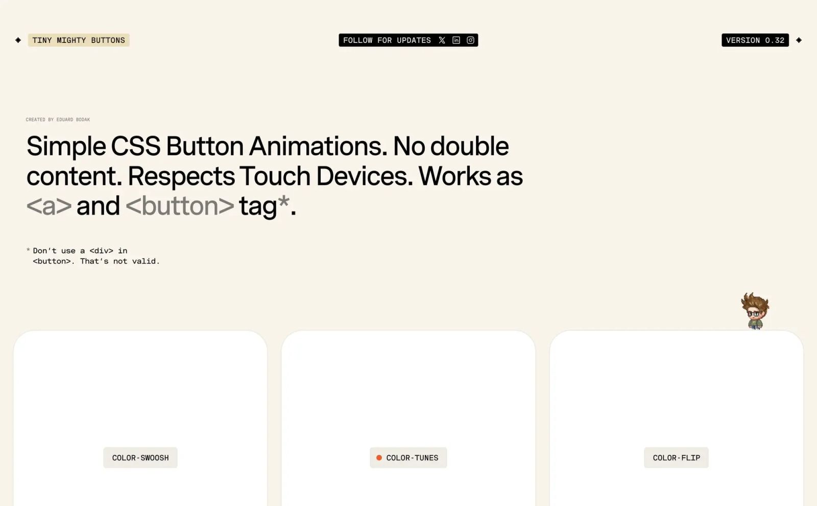 Tiny Mighty Buttons