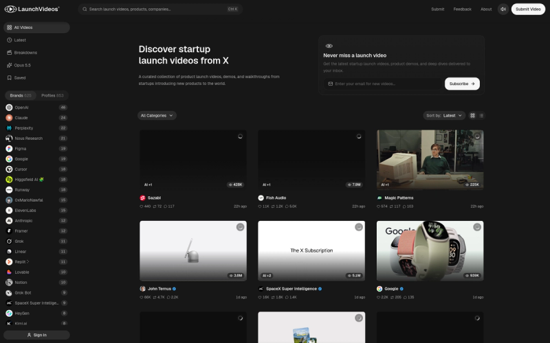 Launch Videos Gallery