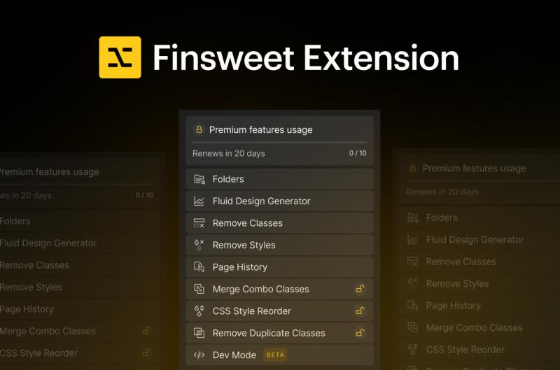 Finsweet Extension Webflow App