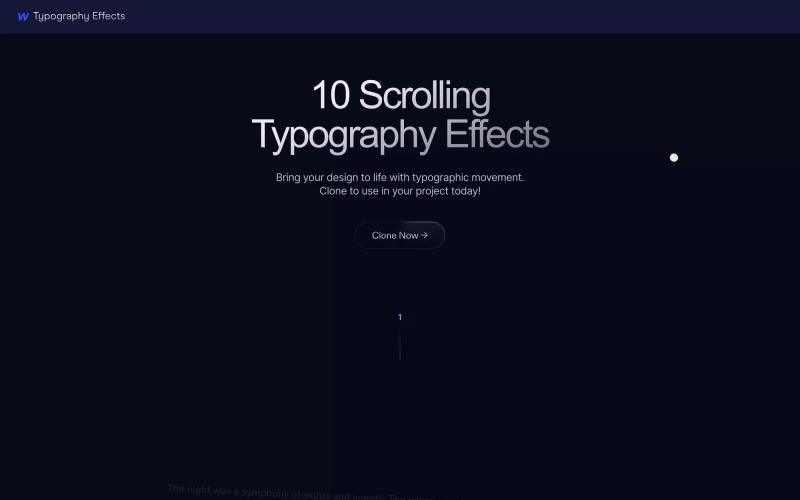 10 On-scroll Typography Effects