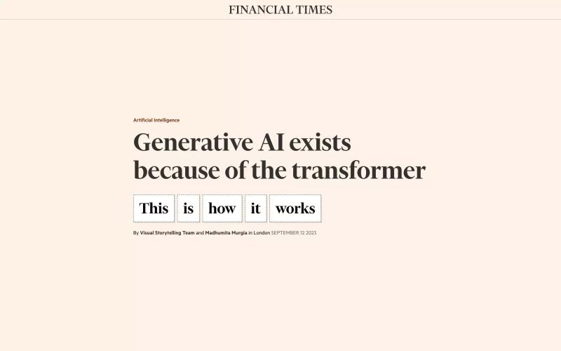 Generative AI exists because of the transformer