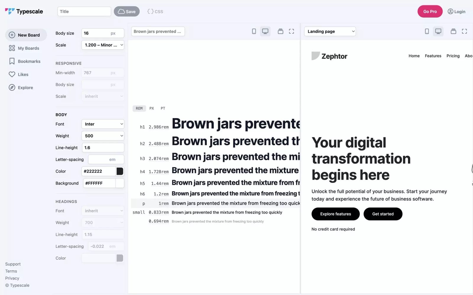 Typescale